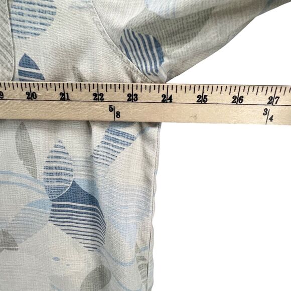 Tommy Bahama Shirt Mens Large Blue Silk Floral Camp Button Up Casual Hawaiian - Picture 6 of 13